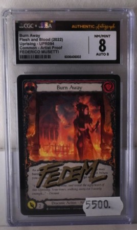 Flesh and Blood Frederico Musetti Sign Burn Away