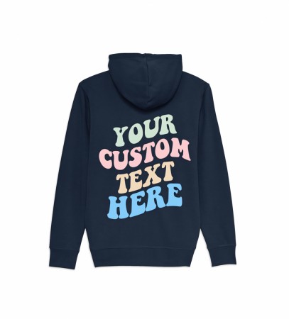  Personlig trykk foran og bak med ditt design/logo/tekst